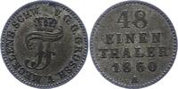 Mecklenburg-Schwerin 1/48 Taler Friedrich Franz II. 1842-1883. -