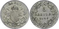 Baden-Durlach 6 Kreuzer Leopold 1830-1852. -