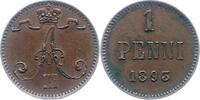 Finnland 1 Penni Alexander III. von Rußland 1881-1894. -