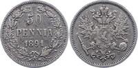 Finnland 50 Penniä 1 Alexander III. von Rußland 1881-1894. -
