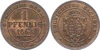 Sachsen-Albertinische Linie Pfennig Johann 1854-1873. -
