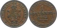 Sachsen-Albertinische Linie Pfennig Johann 1854-1873. -