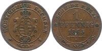 Sachsen-Albertinische Linie Pfennig Johann 1854-1873. -