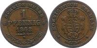 Sachsen-Albertinische Linie Pfennig Johann 1854-1873. -