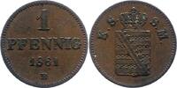 Sachsen-Albertinische Linie Pfennig Johann 1854-1873. -