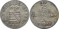 Sachsen-Albertinische Linie 1/2 Neugroschen Friedrich August II. 1836-1854. -