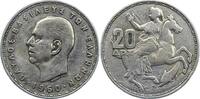 Griechenland 20 Drachmen Paul I. 1947-1964. -