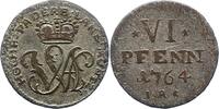 Paderborn, Bistum 6 Pfennig Wilhelm Anton von Asseburg 1763-1782. -