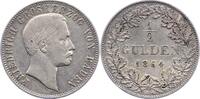 Baden-Durlach 1/2 Gulden Friedrich I. 1852-1907. -
