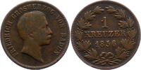 Baden-Durlach Kreuzer Friedrich I. 1852-1907. -