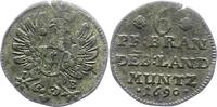 Brandenburg-Preußen 6 Pfennig Friedrich III. 1688-1701. -