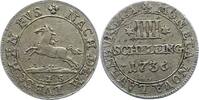 Lauenburg 4 Schilling Georg II. von Braunschweig-Calenberg-Hannover 1727-1760. -
