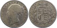 Großbritannien 1/2 Crown Victoria 1837-1901. -