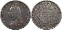 Großbritannien 1/2 Crown Victoria 1837-1901. -