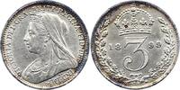 Großbritannien Threepence Victoria 1837-1901. -