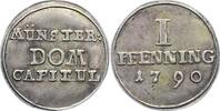 Münster-Domkapitel Silberabschlag von den Stempeln des 1 Pfennig -