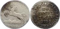 Braunschweig-Calenberg-Hannover 1/24 Taler Georg II. 1727-1760. -