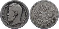 Russland 50 Kopeken Nikolaus II. 1894-1917. -