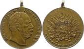 Brandenburg-Preußen Bronzemedaille Wilhelm I. 1861-1888. -