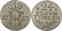 Brandenburg-Preußen 1/24 Taler Friedrich II. 1740-1786. -