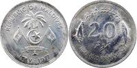 Malediven 20 Rupien Zweite Republik ab 1388 AH / 1968 AD. -