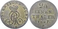 Braunschweig-Calenberg-Hannover 1/24 Taler Georg IV. 1820-1830. -