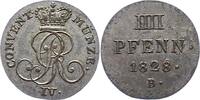 Braunschweig-Calenberg-Hannover 4 Pfennig Georg IV. 1820-1830. -