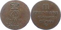 Braunschweig-Calenberg-Hannover 2 Pfennig Georg IV. 1820-1830. -