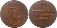 Braunschweig-Calenberg-Hannover 2 Pfennig Georg IV. 1820-1830. -