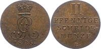 Braunschweig-Calenberg-Hannover 2 Pfennig Georg IV. 1820-1830. -