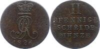 Braunschweig-Calenberg-Hannover 2 Pfennig Georg IV. 1820-1830. -