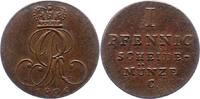 Braunschweig-Calenberg-Hannover 1 Pfennig Georg IV. 1820-1830. -