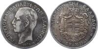 Griechenland 5 Drachmen Georg I. 1863-1913. -