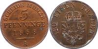 Brandenburg-Preußen 3 Pfennig Friedrich Wilhelm IV. 1840-1861. -