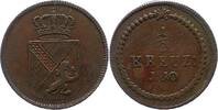 1/2 Kreuzer 1810 Baden-Durlach Karl Friedrich 1806-1811. Sehr schön