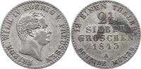 Brandenburg-Preußen 2 1/2 Silbergroschen Friedrich Wilhelm IV. 1840-1861. -