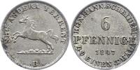 Braunschweig-Calenberg-Hannover 6 Pfennig Ernst August 1837-1851. -