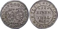 Sachsen-Albertinische Linie 1/12 Taler Johann Georg IV. 1691-1694. -