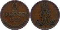 Braunschweig-Calenberg-Hannover 2 Pfennig Georg V. 1851-1866. -