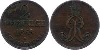 Braunschweig-Calenberg-Hannover 2 Pfennig Georg V. 1851-1866. -