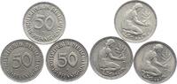 Münzen der Bundesrepublik Deutschland 50 Pfennig Mark 1945-2001. -