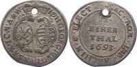Sachsen-Albertinische Linie 1/12 Taler Johann Georg IV. 1691-1694. -