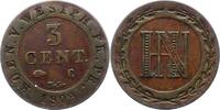 Westfalen, Königreich 3 Centimes Hieronymus Napoleon 1807-1813. -