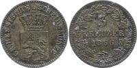 Hessen-Darmstadt 3 Kreuzer Ludwig III. 1848-1877. -
