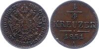 Haus Habsburg 1/4 Kreuzer Franz Joseph I. 1848-1916. -