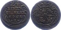 Sachsen-Albertinische Linie 1/24 Taler Friedrich August II. 1733-1763. -