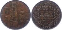 Versilberte Bronzemedaille 1852 Düsseldorf, Stadt  Winz. Kratzer, Randfehler, sehr schön - vorzüglich