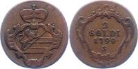 Haus Habsburg Cu-2 Soldi Franz II.(I.) 1792-1835. -