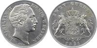 Bayern Doppelgulden Maximilian II. Joseph 1848-1864. -