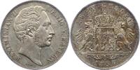 Bayern Doppelgulden Maximilian II. Joseph 1848-1864. -